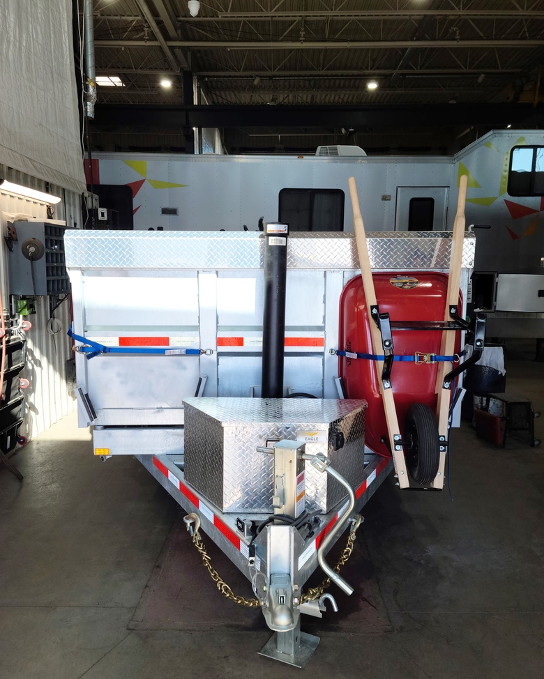 Supports for wheelbarrow storage