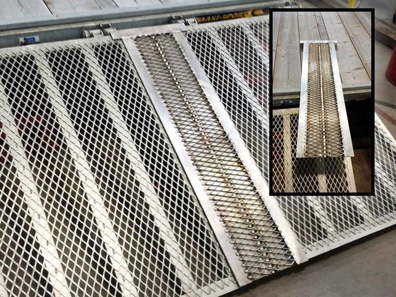 Convert a double ramp into a single ramp